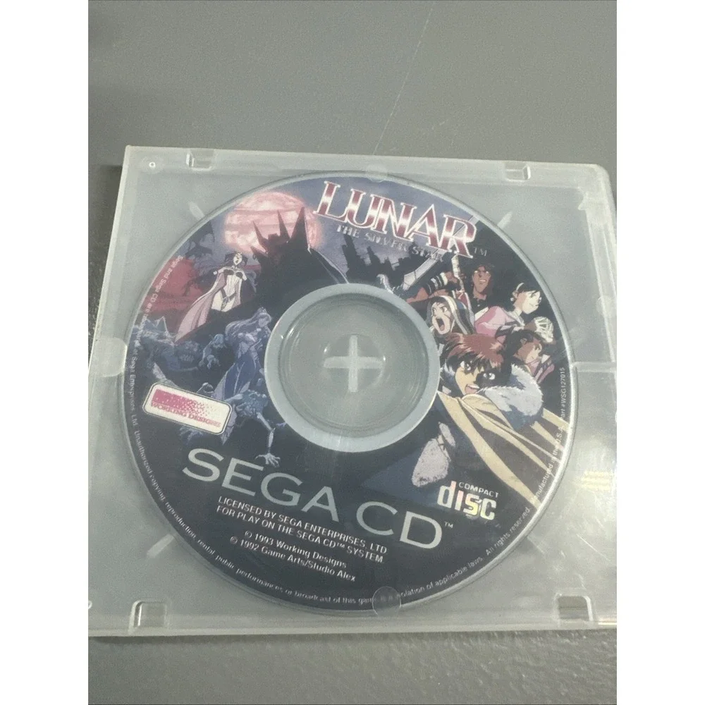 Lunar The Silver Sega CD 1993 Disc Only
